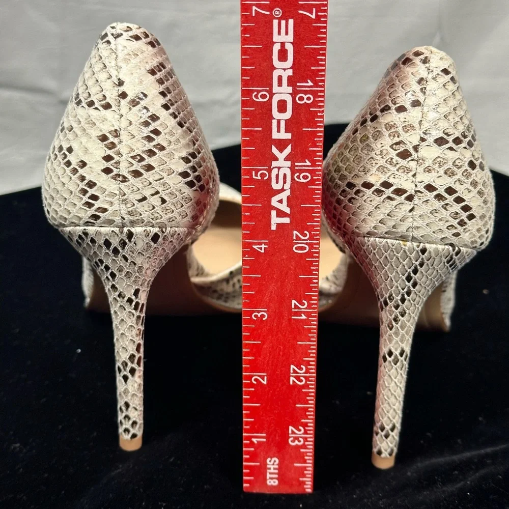 Like new BCBG faux snakeskin pumps animal print heels size 7 - Picture 9 of 10